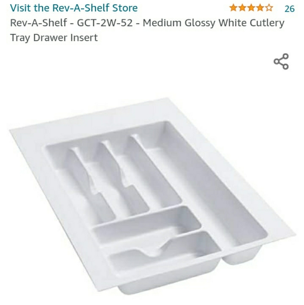 Rev-a-shelf Cutler Tray Drawer Insert